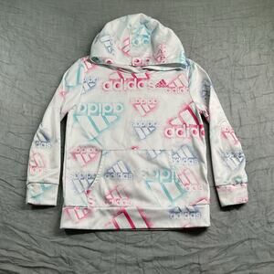 Adidas Girls Multicolored Long Sleeve Hoodie Size 14